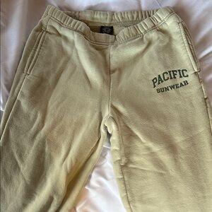 Pacific Sunwear Light Yellow Joggers